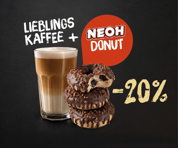 -20% auf Lieblingskaffee + Neoh Donut 