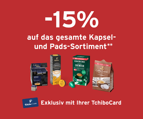 -15% auf das Kapselsortiment
