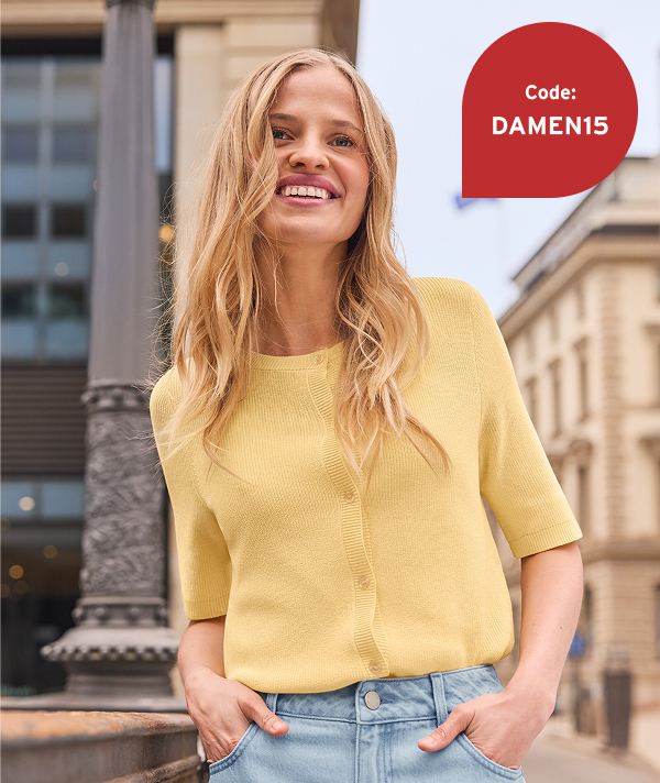 Jetzt mit DAMEN15 15% auf die Kategorie Damen sparen!*