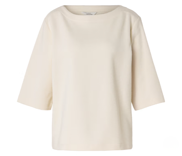 Shirt mit Struktur, creme