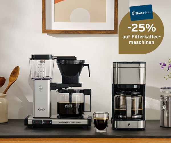 25% Rabatt auf Filterkaffeemaschinen