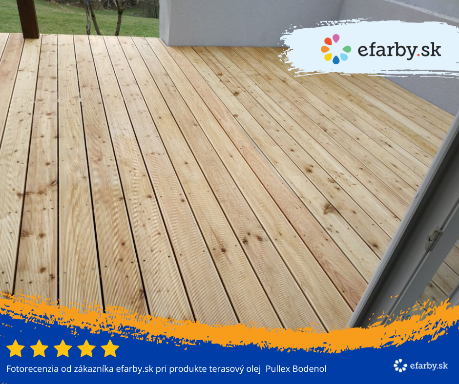 Recenzia od zákazníka, ktorý natrel svoju terasu Bodenolom
