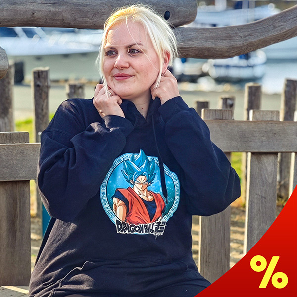 Dragon Ball Super Goku Super Blue Hoodie - Statt 39,95 € jetzt nur 19,18 € (Mit Code)