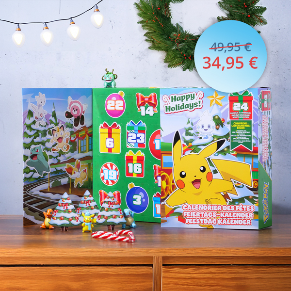 Pikachu Happy Holidays Adventskalender - 34,95 €