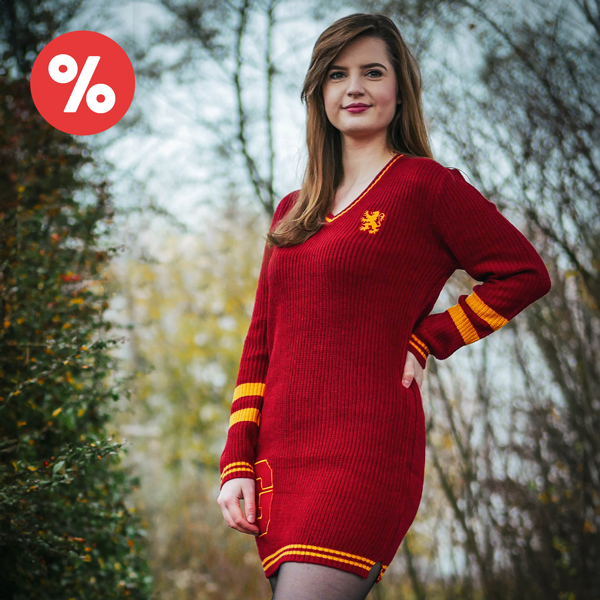 Harry Potter Gryffindor Strickkleid - 35,96 € statt 39,95 € (mit Code)