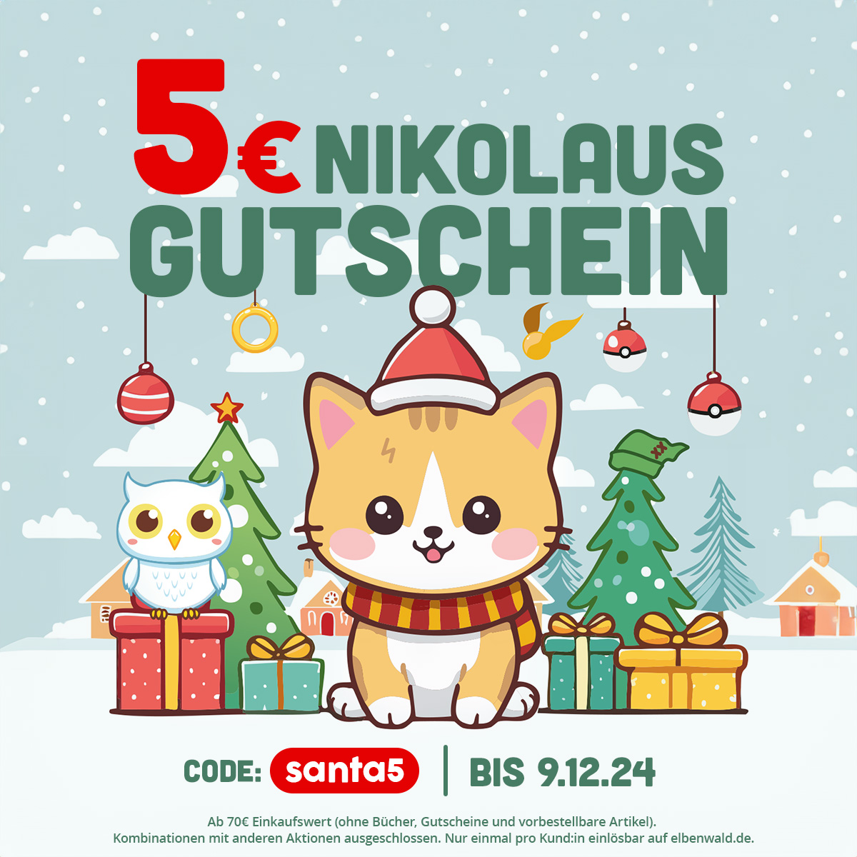 Dein Nikolaus-Geschenk mit Code: santa5