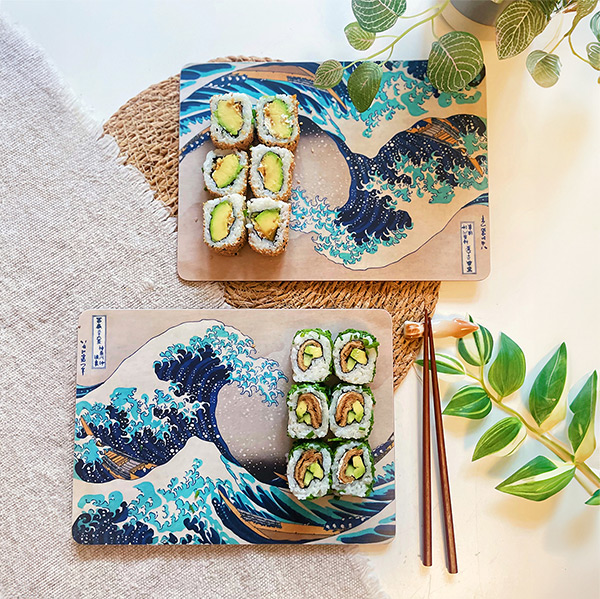 Die große Welle von Kanagawa Brettchen Set - 44,95 €