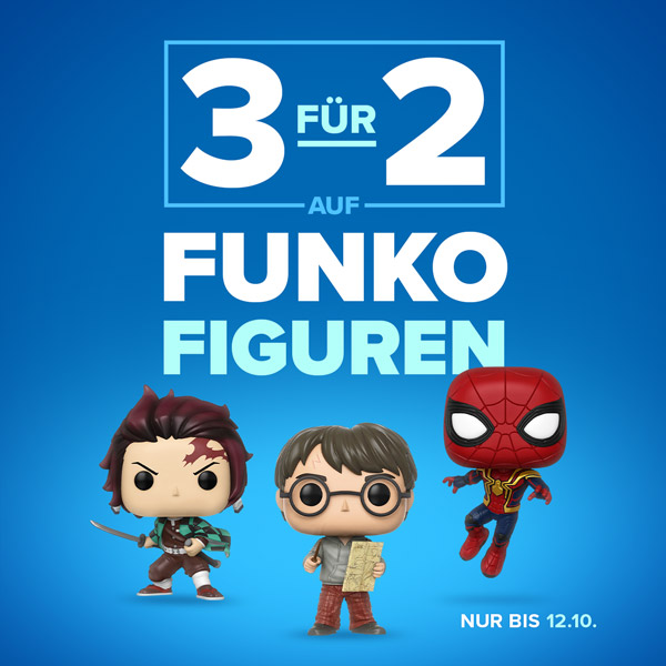 3 für 2 - Spare auf Funko Pops