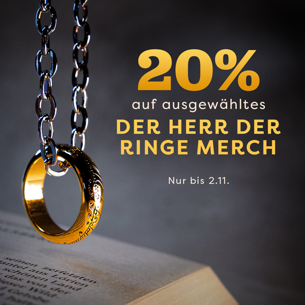 20% auf ausgewähltes Der Herr der Ringe Merch