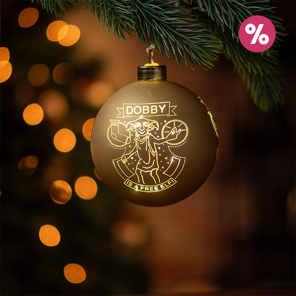 Harry Potter - Dobby Weihnachtsbaumkugel mit Licht