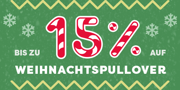 Bis zu 15% auf Weihnachtspullover