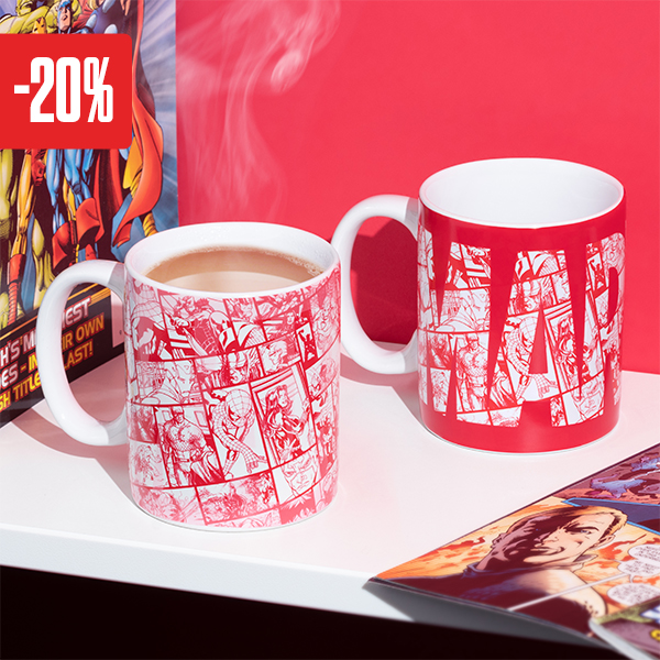 Marvel - Comic Logo Thermoeffekt Tasse - -20%