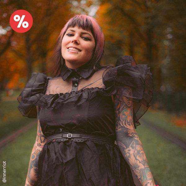 Wednesday - Rave'N Dance Kostüm Kleid Damen schwarz