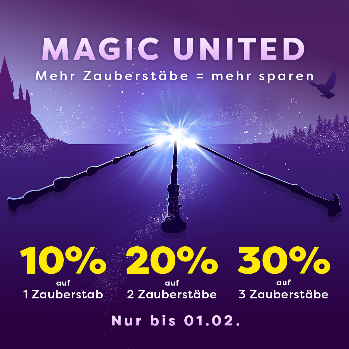 Magic United - Mehr Zauberstaebe = mehr sparen