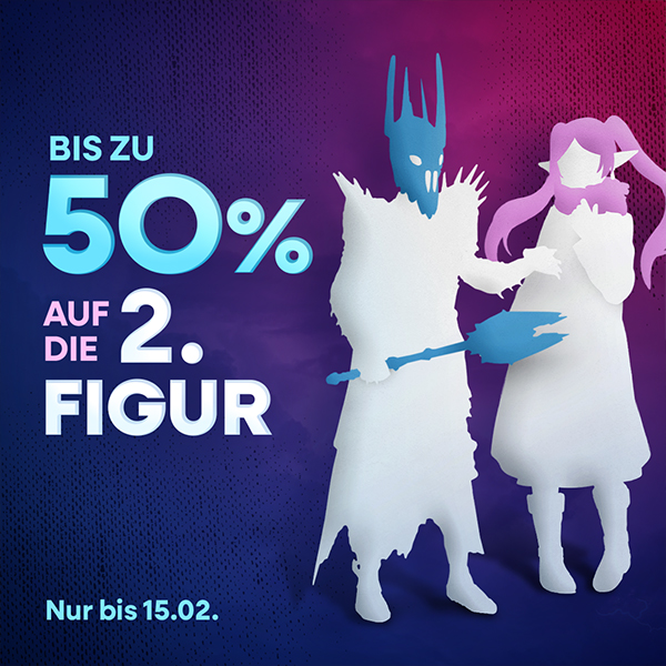 Bis zu 50% auf die 2. Figur