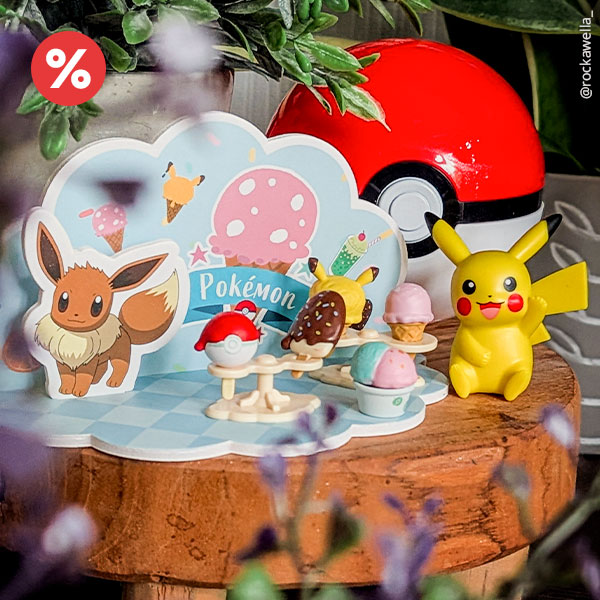 Pokemon - Pikachu Ice Cream 3D SCENE Figur