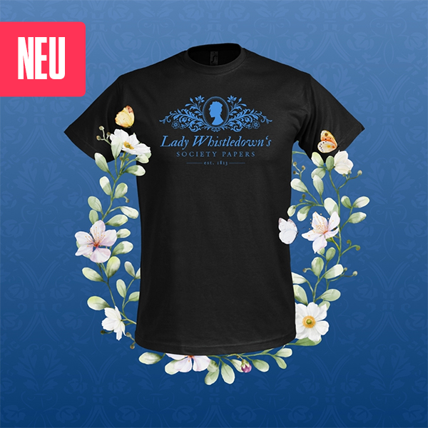 Society Papers T-Shirt schwarz für Bridgerton Fans - 24,95 €