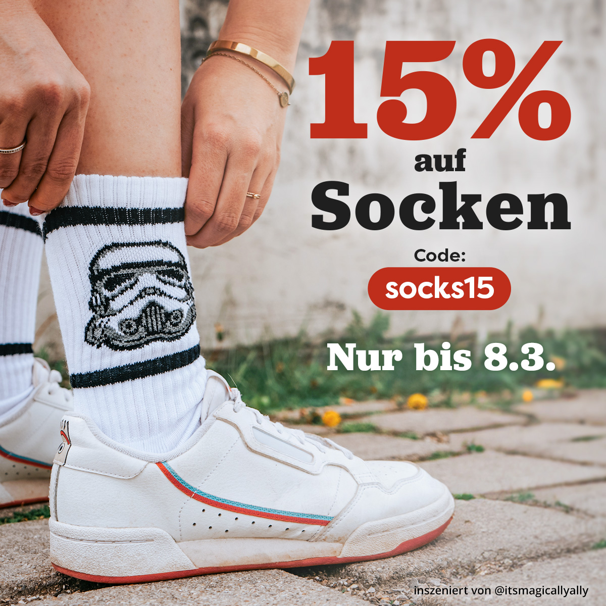 15% auf Socken - Code: socks15