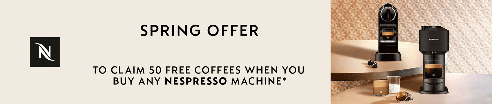 Claim 50 Free Coffee Capsules With Nespresso