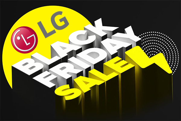 Black Friday Sale in bold 3D text, yellow circle.