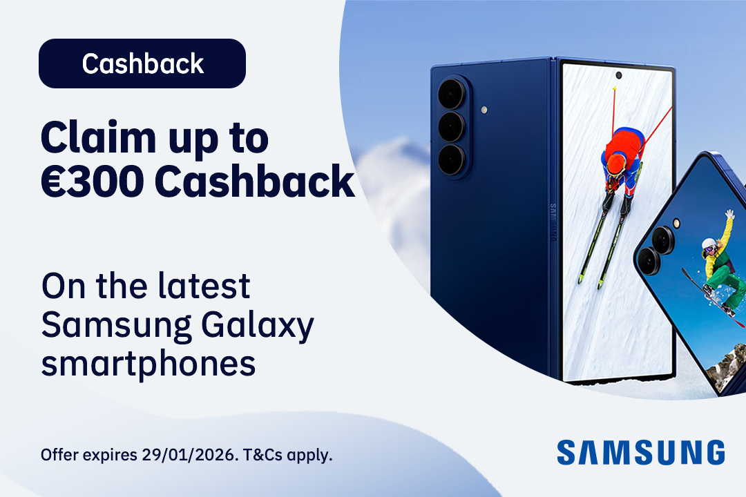 Samsung cashback offer on Galaxy smartphones.