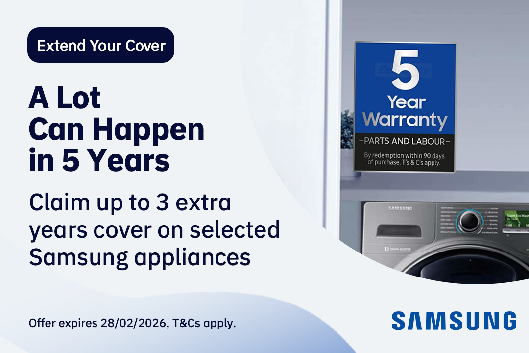 Samsung warranty offer on appliances.