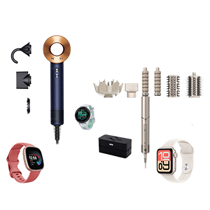 Various gadgets including wearables and accessories.