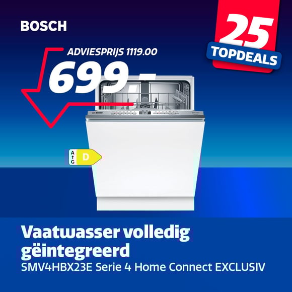 Bosch inbouw vaatwasser aanbieding