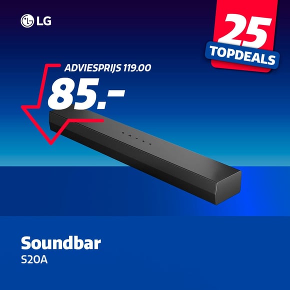 LG soundbar aanbieding