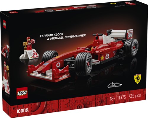 LEGO Icons Ferrari F2004 og Michael Schumacher