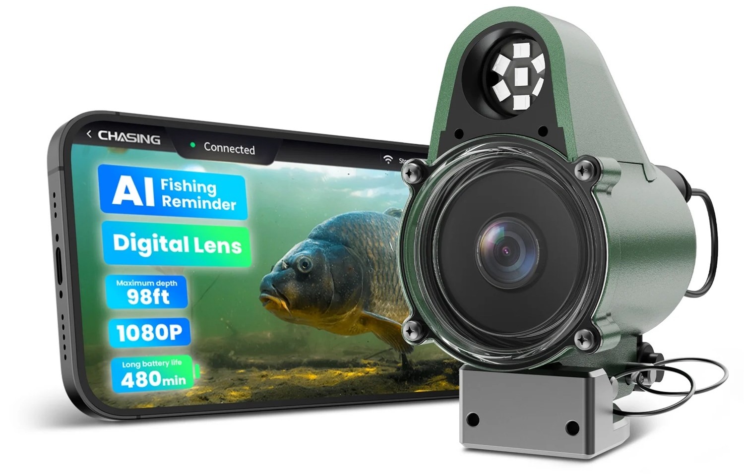Chasing CF1-25 - Live Underwater Fishing Camera