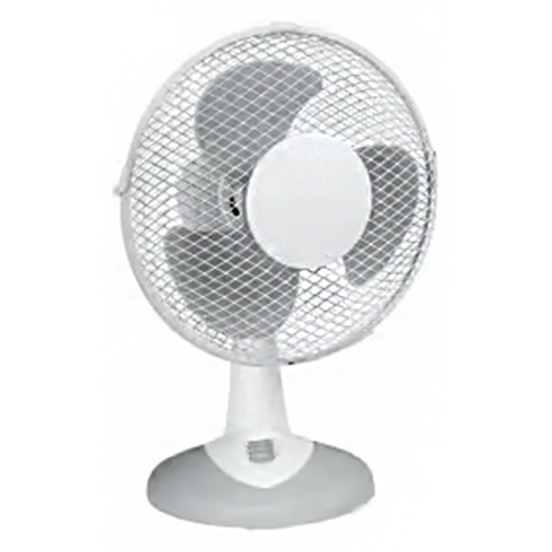 HELLER TWV 436 Tischventilator 50W, Hellgrau/weiß, 40cm, 3 Geschwindigkeitsstufen