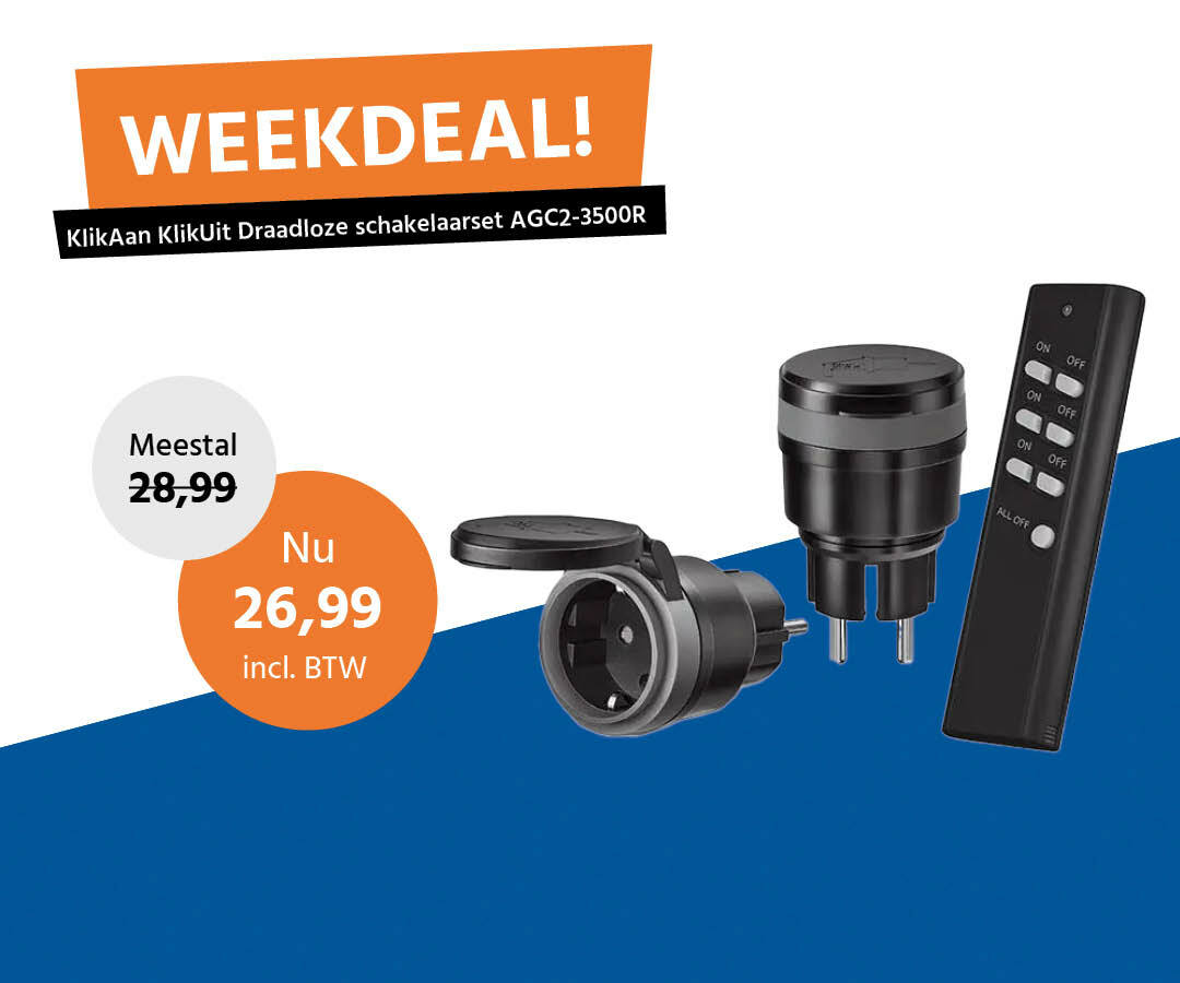 KlikAanKlikUit draadloze schakelaarset