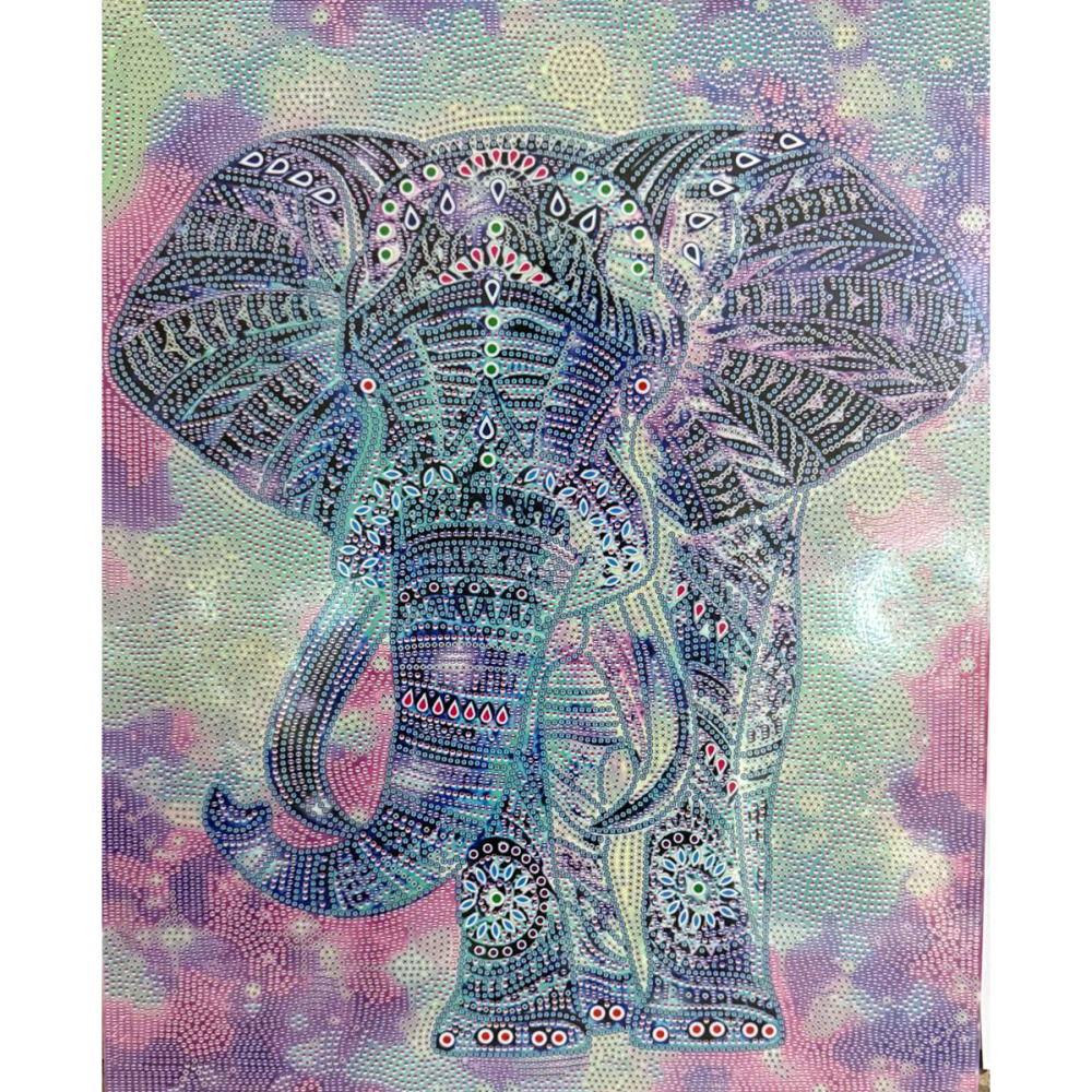 Диамантен гоблен 40x50 см кръгли диаманти пълно облепяне с рамка - Духът на Индия BYX4519