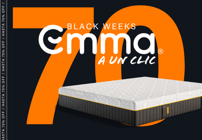 HASTA 70% OFF BLACK WEEKS Emma A UN CLIC