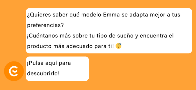 ¿Quieres saber qué modelo Emma se adapta mejor a tus preferencias?