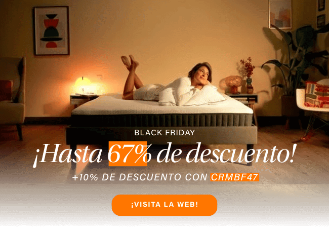 BLACK FRIDAY ¡Hasta 67% de descuento! +10% DE DESCUENTO CON CRMBF47