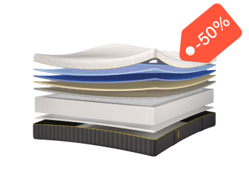 Emma AirGrid® Matras Bijvoorbeeld 180x200 + matrasbeschermer €2.863 €1.481,10 €1184,88