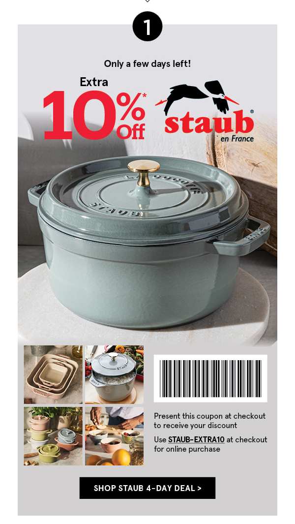 Staub 4 Day Deal