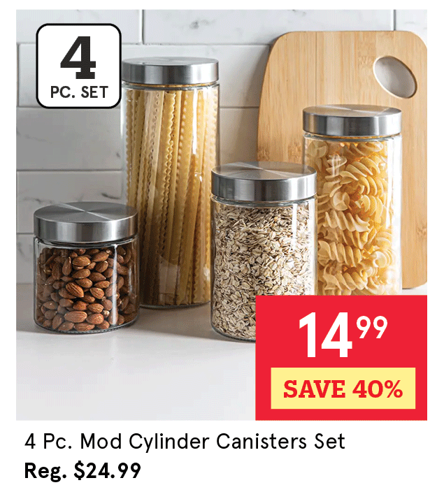 Mod Cylinder Canisters - Set of 4