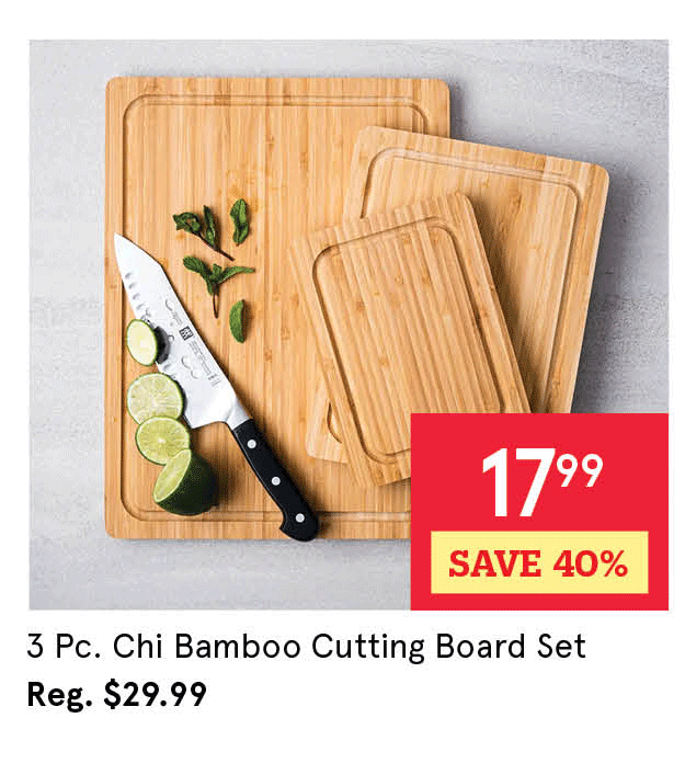 Chi Bamboo Cutting Board Set of 3