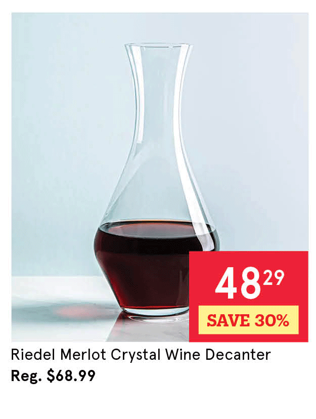 Riedel Merlot Crystal Wine Decanter 