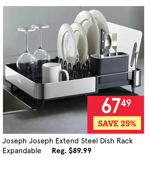 Joseph Joseph Extend Steel Dish Rack Expandable