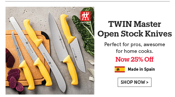 Twin Master Knives 25% Off