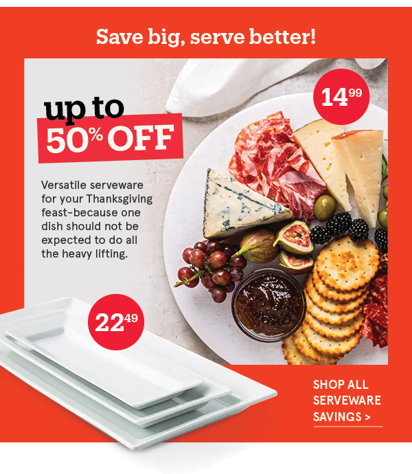 Serveware savings