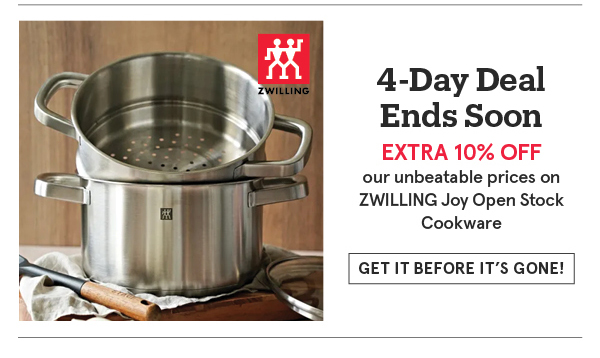 ZWILLING Joy Open Stock Cookware Extra 10% Off