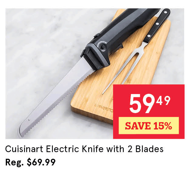 Cuisinart Electric Knife with 2 Blades