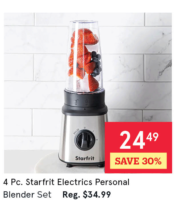 Starfrit Electrics Personal Blender - Set of 4 