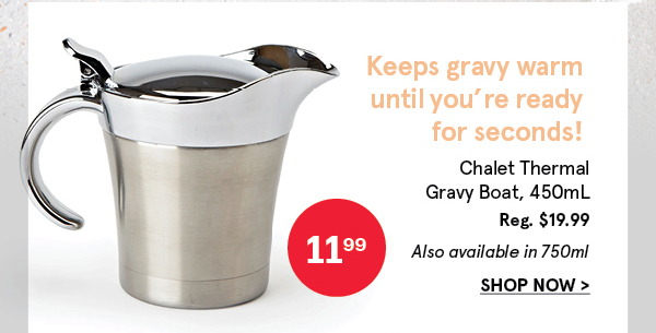 Chalet Thermal Gravy Boat