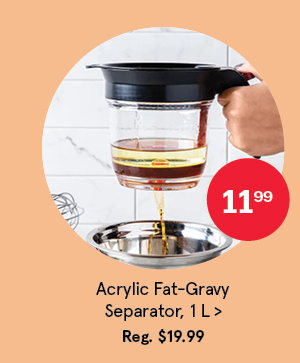 Grip Acrylic Fat-Gravy Separator